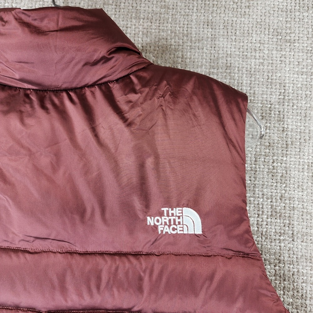 The North Face Aconcagua 550 Down Puffer Vest Womens XL Wild Ginger Full Zip EUC - Picture 8 of 12